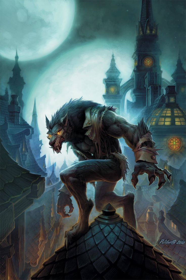 Image d'un Worgen : un peuple de loups-garous monstrueux et anthropomorphiques de l'univers de World of Warcraft - Blizzard
