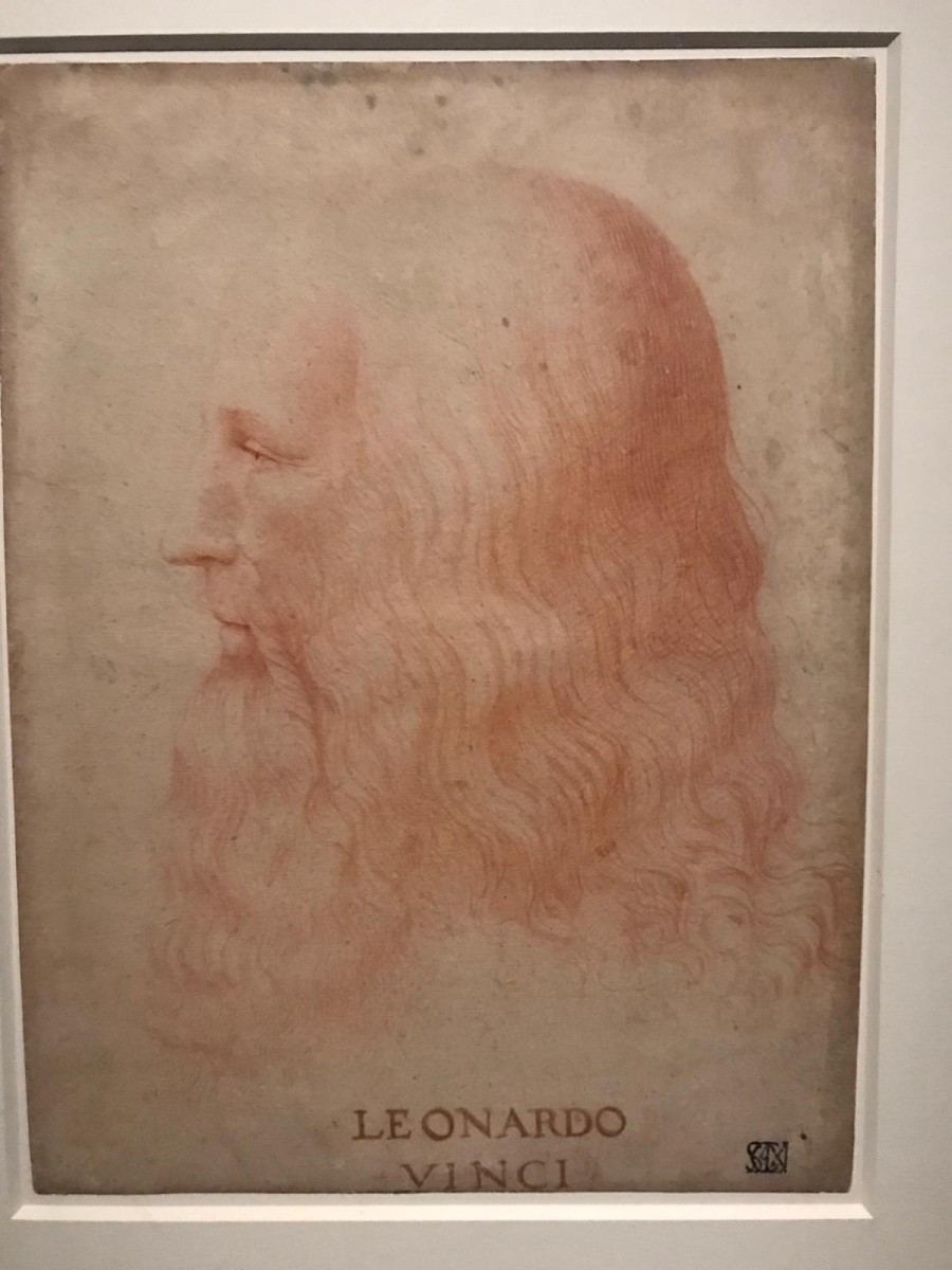Portrait de Léonard de Vinci - exposition au musée du Louvre