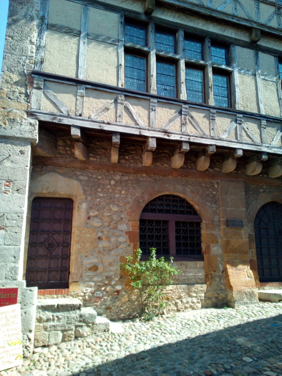 L'architecture médiévale typique du village médiéval de Pérouges