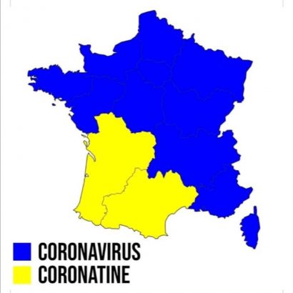 France coupée en deux : coronavirus vs. coronatine