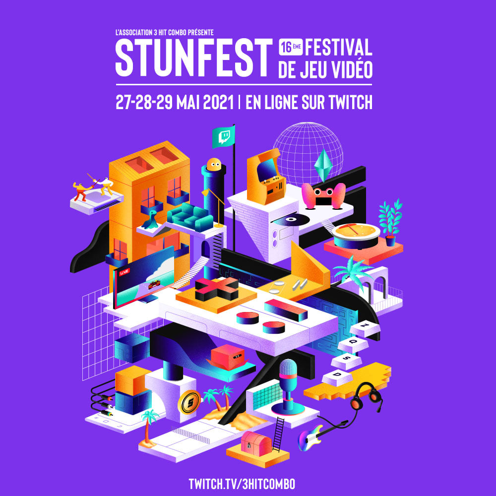 Affiche Stunfest 2021 en ligne sur Twitch