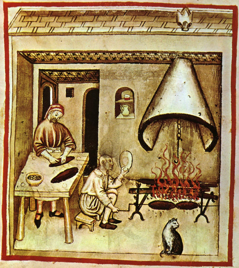 Image médiévale d'une cuisine