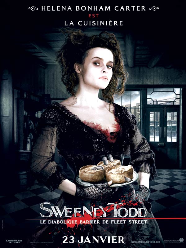 Helena Bonham Carter est la cuisinière affiche Sweeney Todd