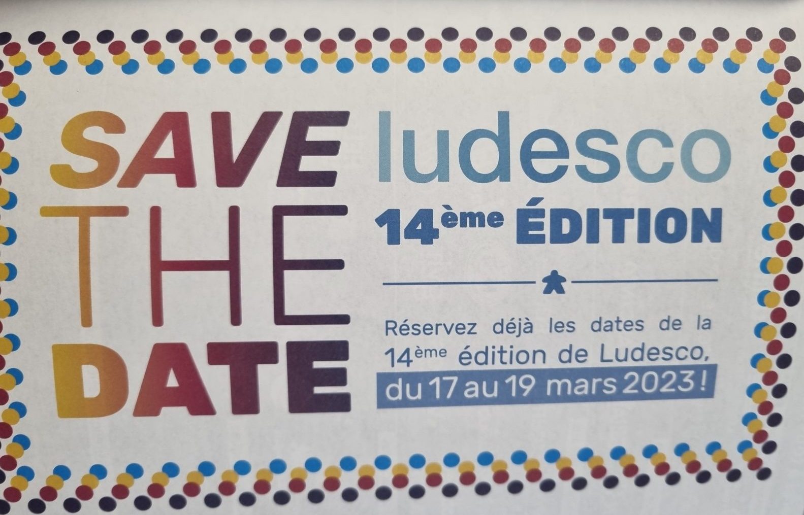 Save the date Ludesco 2023