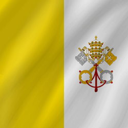 Drapeau du Vatican jaune et blanc